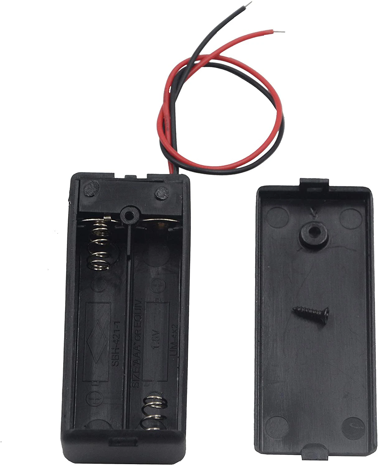 2 X Aaa Battery Holder With Switch,3 V Battery Holder With Switch,2x 1