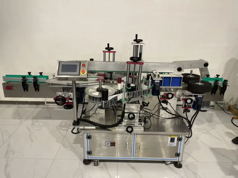 YK Automatic Double Side Sticker Labeling Machine for Round Bottle