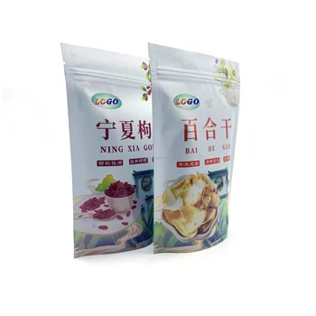Custom Printed Logo Aluminum Foil Stand up Pouch Resealable Coffee Snack Candy Ziplock Bags for Food Packaging