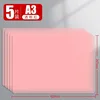 Hojas A3-5 rojas transparentes