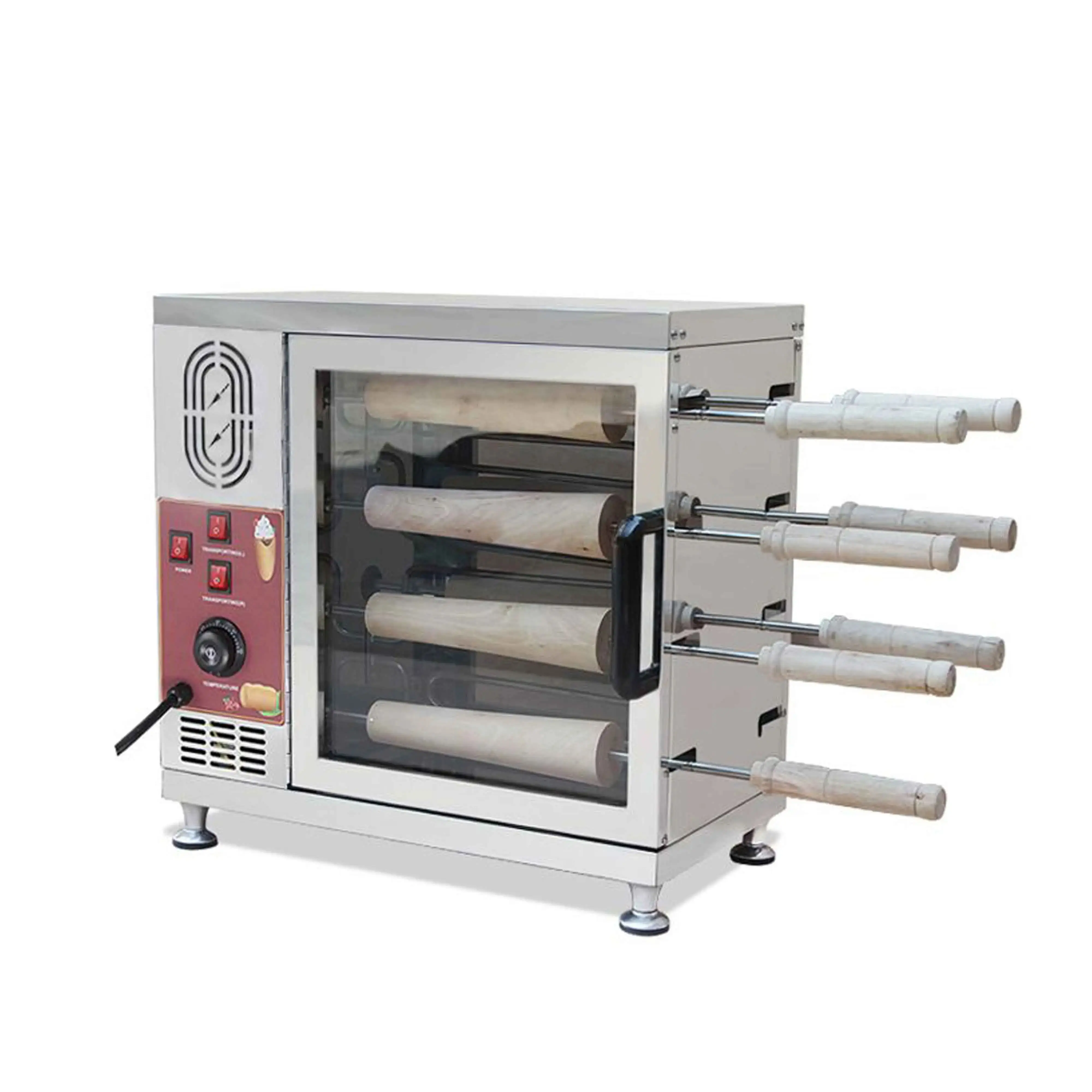 Chimney Cake Bakery Kurtos Kalacs Trdelnik Cafe Shop Baking Machine for Sale in Usa Uk Napoli Ungherese Par Prague Czech London