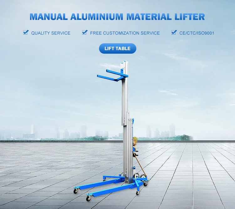 Portable Manual Lift - 6.5m to 7.5m AC Working Platform