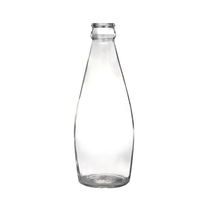 Factory Producing 290ml clear Glass Bottle Basil Seed Juice Drink High Quality Beverage Bottle