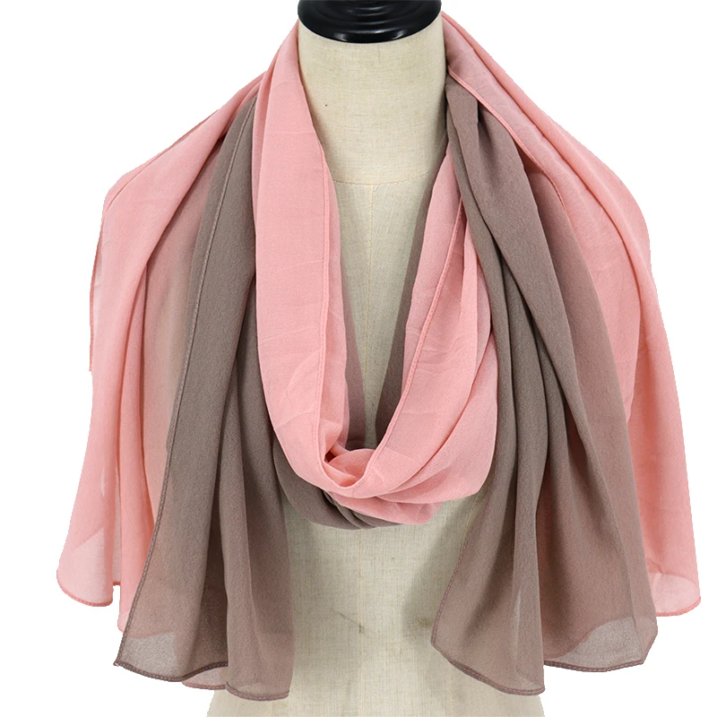 2884 Wholesale Ombre Chiffon Hijab Scarf for Muslim Women