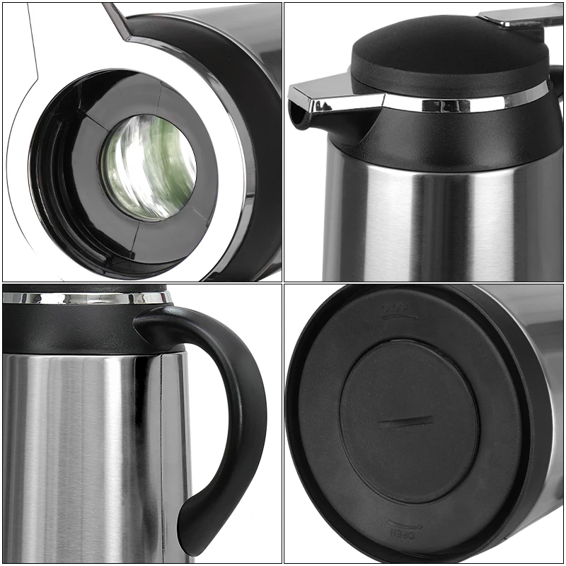Nice One Glass Inner Insulated Tea Coffee Thermos Vacuum Flask