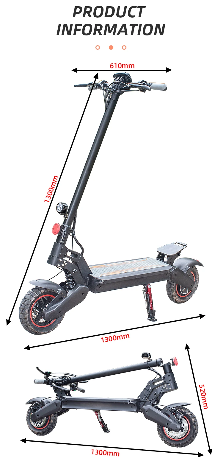 Wholesale 1000w 2 Wheels Electric Scooter For Adults 60v 20ah Dual