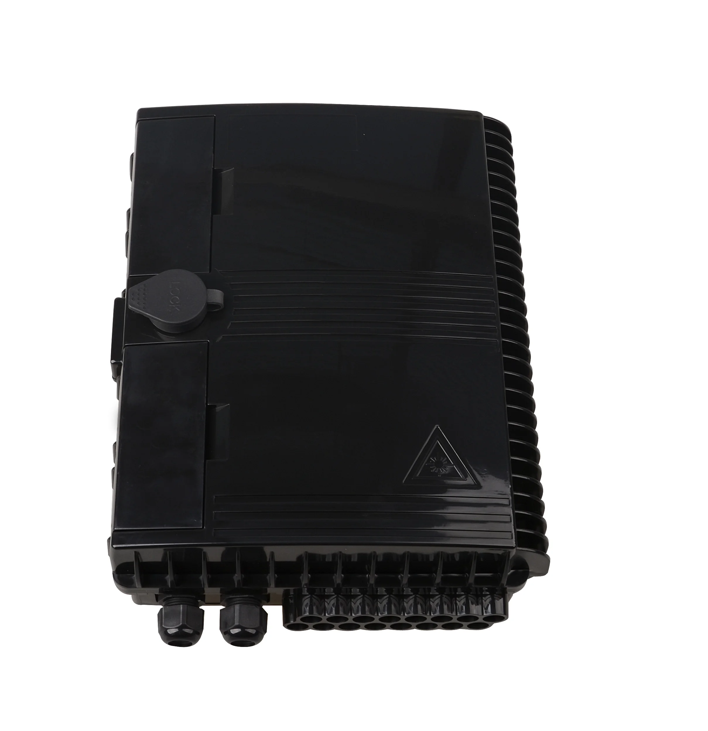 Outdoor Waterproof  Black Color  ABS Type  16 Cores Optical Cable  Distribution Box