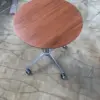 Cherry 50 round height-adjustable coffee table