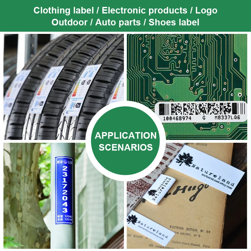 Replace Ricoh B110cr White Thermal Transfer Ribbon Resin Jumbo Roll for Wash Care Label 110m 300m
