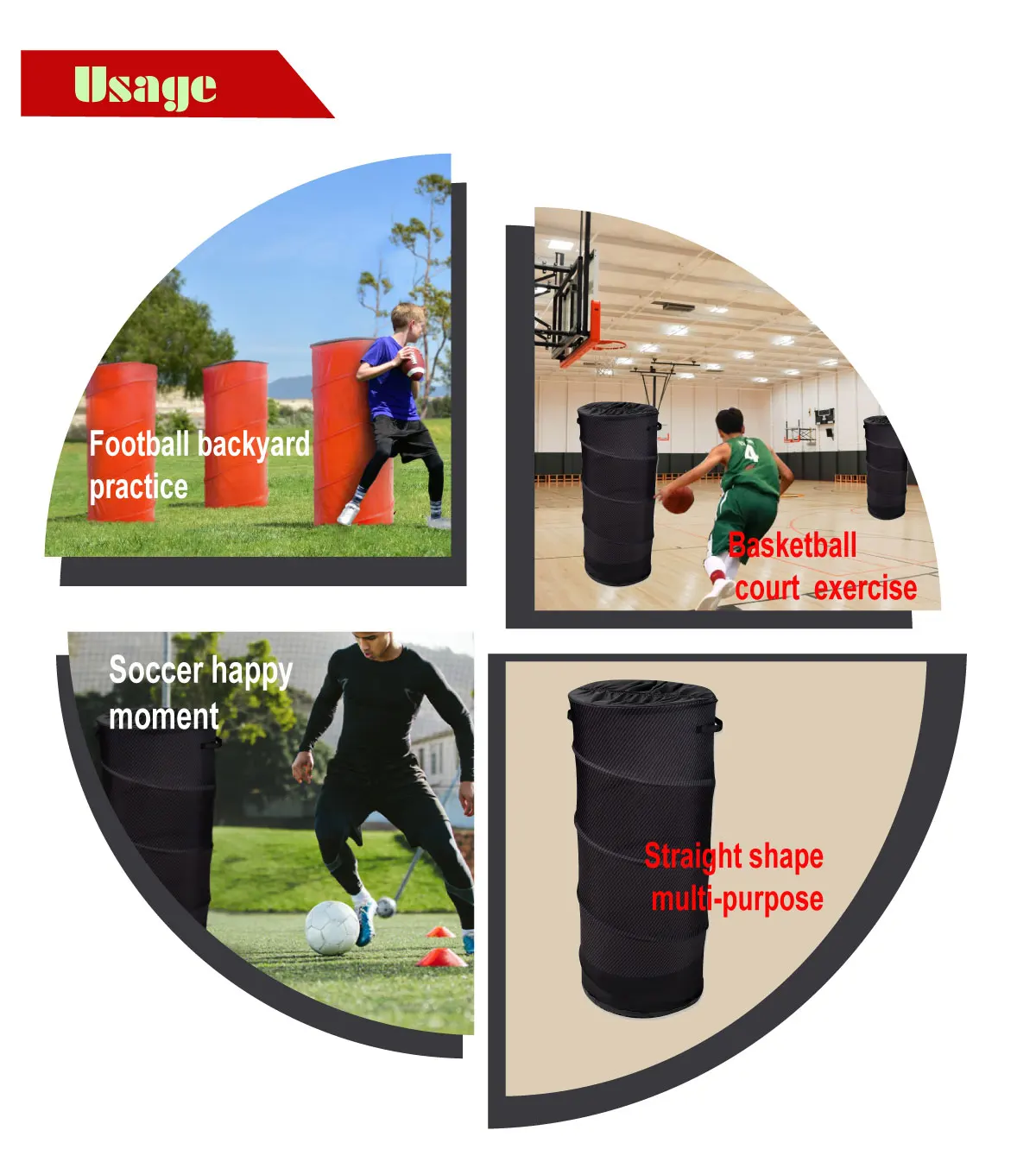 Basketball Pop Up Defender For Dribbling Shooting Skills Portable