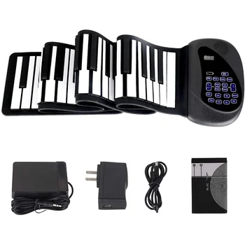 Free sample custom silicon electronic roll up piano keyboard 88 keys 61 keyboard piano