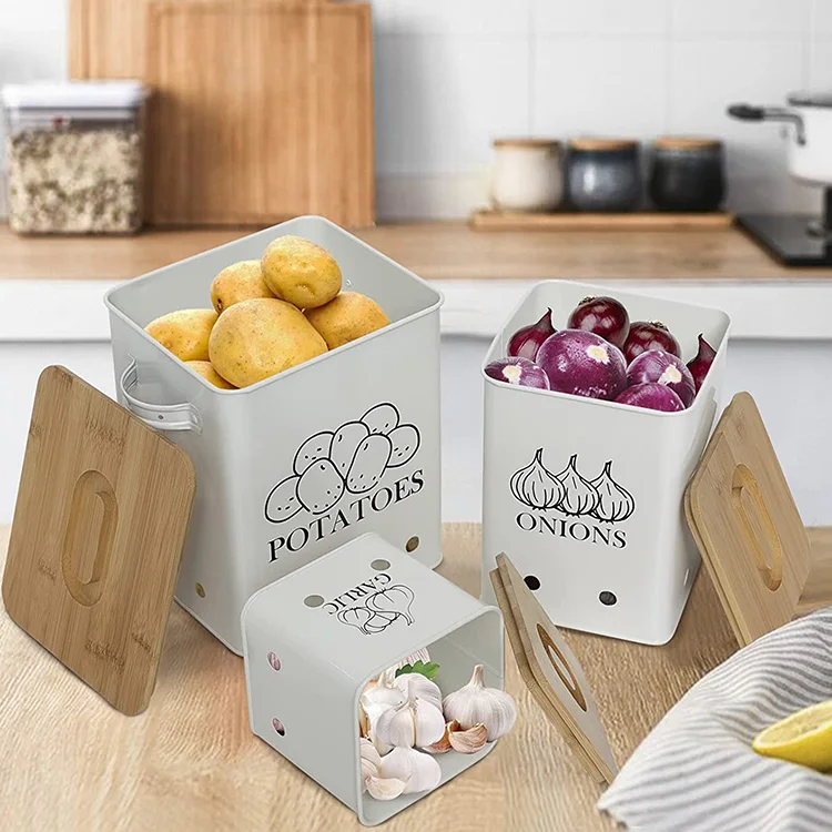 Plastic Potato Onion Garlic Storage Box  Storage Organization Potatoes  Onions - Bottles,jars & Boxes - Aliexpress