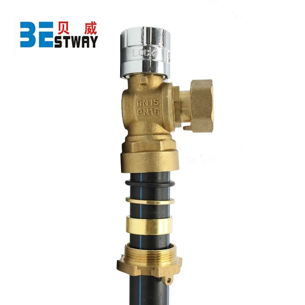 Bwva Pn10/pn16 1/2" Lock Water Ball Valve Lockable Ball Brass Valve For