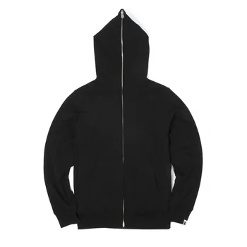 Full Zip Up Hoodie Over Face Blank