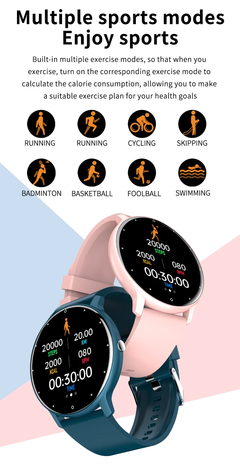 1.28 Inch IPS Touch Screen Heart Rate Blood Pressure Fitness Sport Smart Watch ZL02d Health Monitoring Smartwatch for Men Women (10).jpg