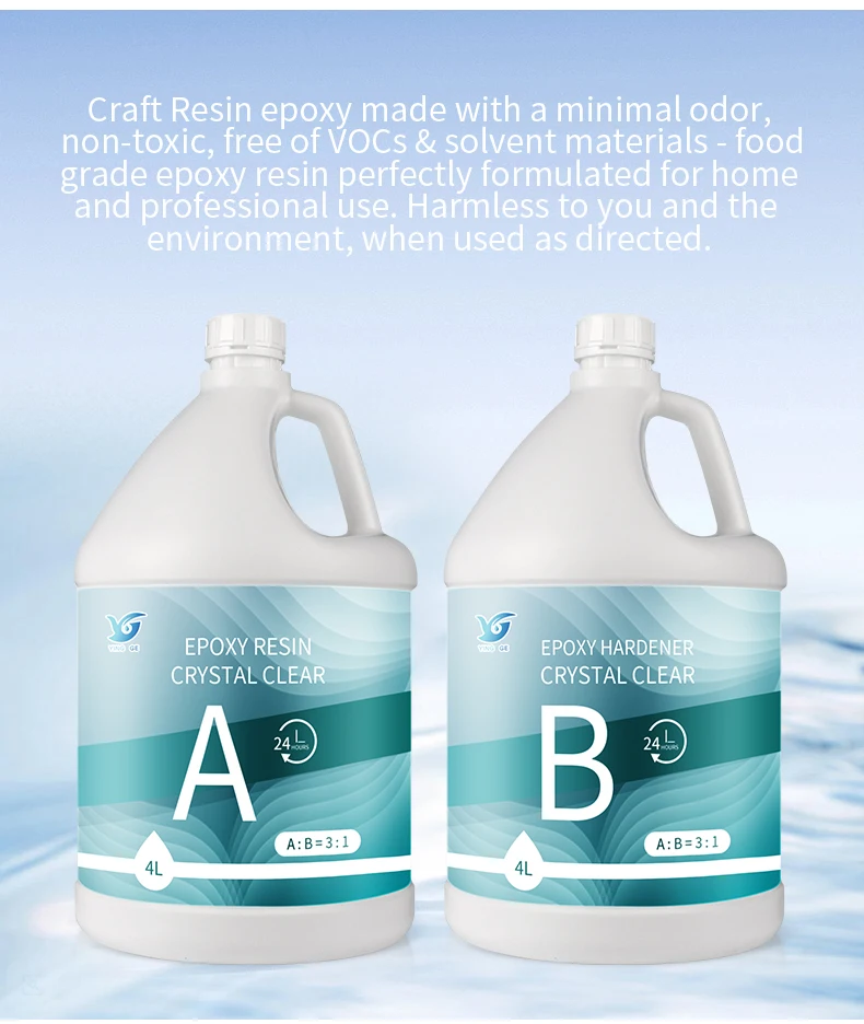 Crystal 11 Epoxy Resin 1kg Clear For Art Jewelry Craft Coating Crystal