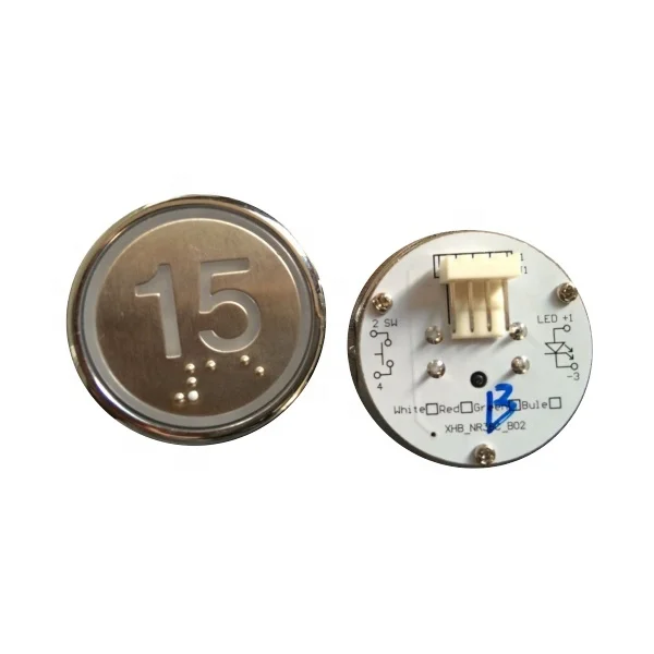 BR34C エレベーターボタン - コンテンポラリーデザイン, 1年保証付き