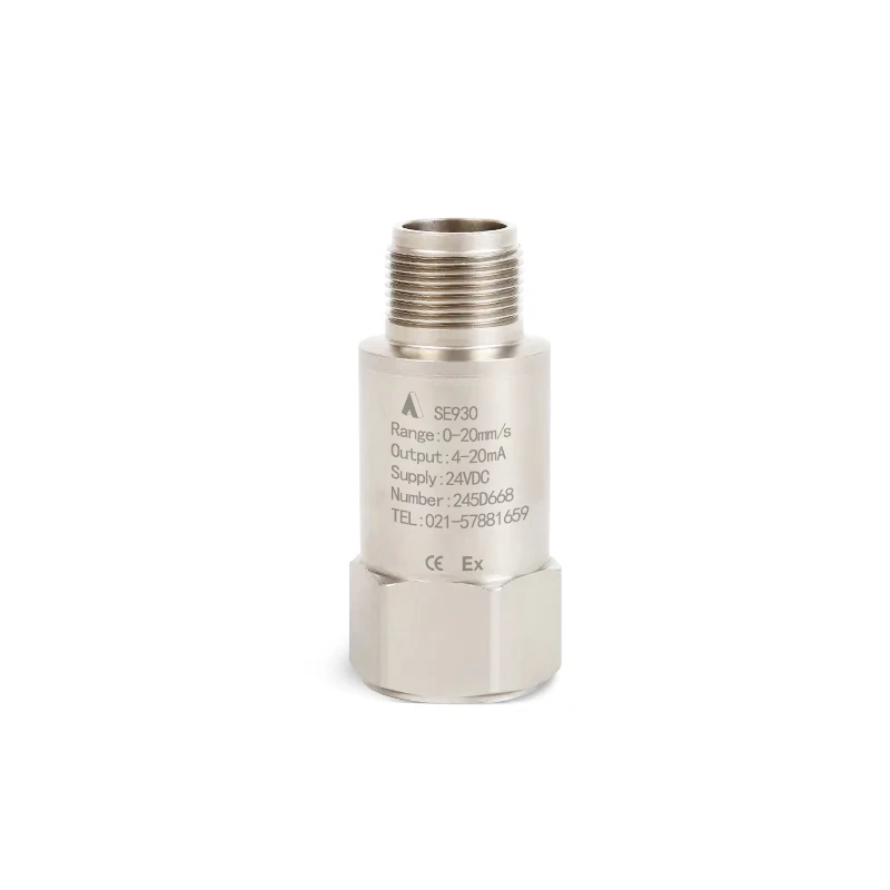 in stock CE approval ip67 explosion-proof vibration sensor manufactory 4-20ma industrial motor vibration monitoring sensor