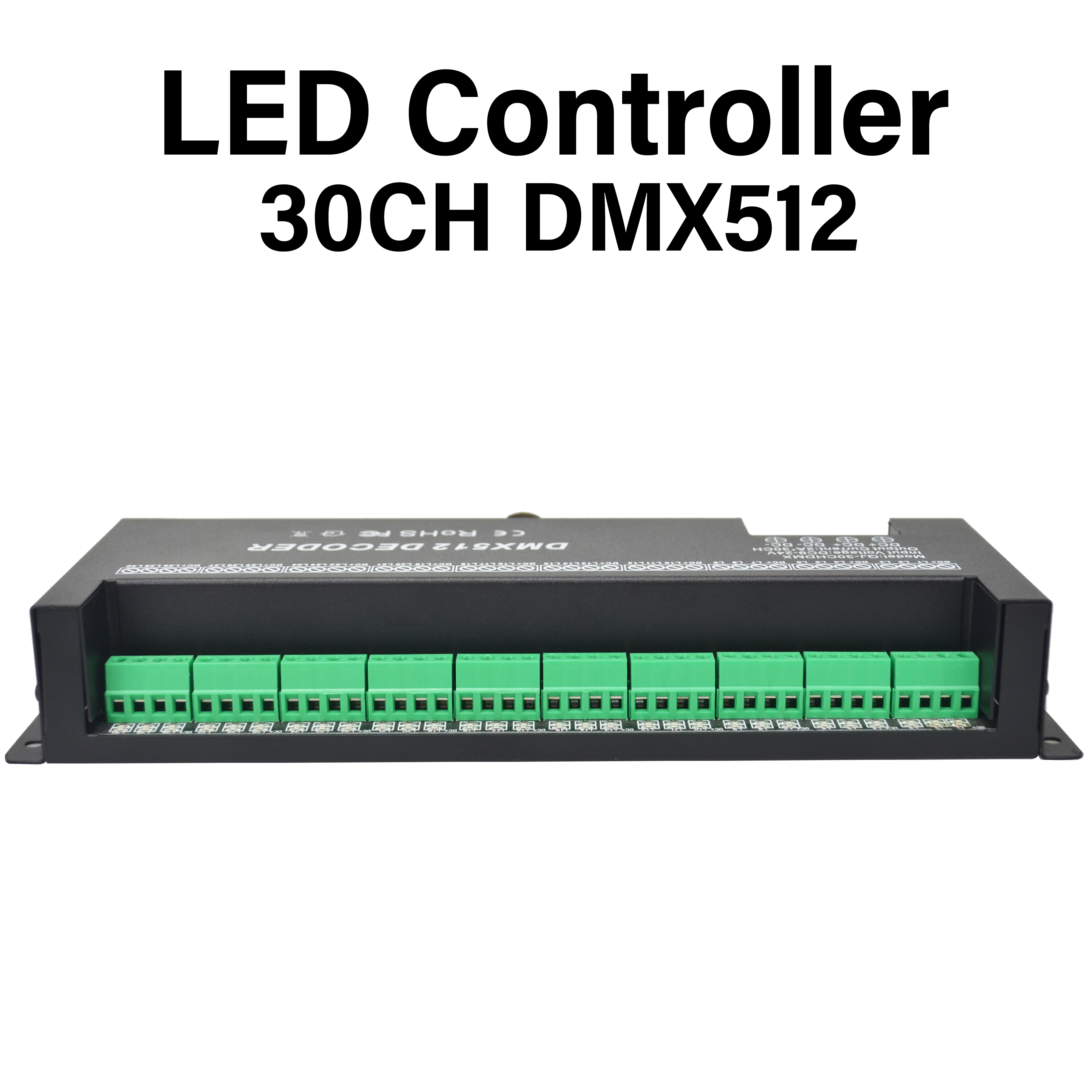 30-канальный 1440 Вт DMX512 светодиодный декодер с постоянным управлением одиночными или цветными лампами для сцены RGB