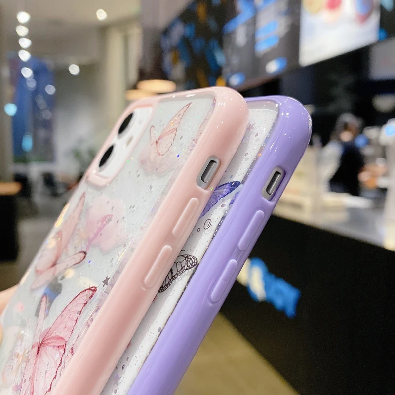 Custodia IPhone 11 Con Brillantini - Argento - Antiurto E Antigraffio In Silicone Per Ragazze