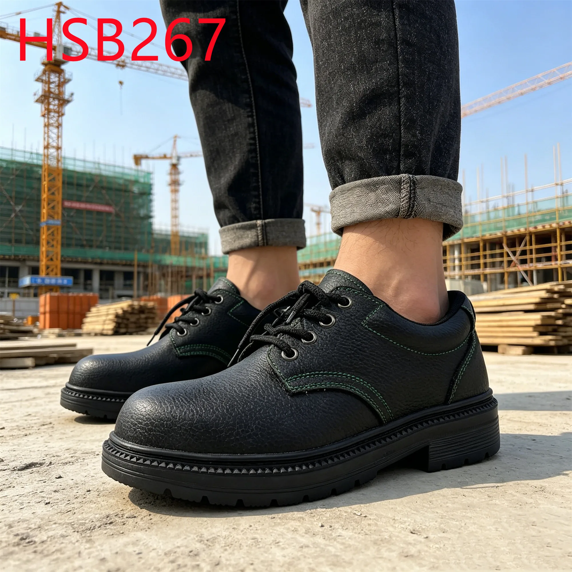 YYR,Kenya Popular Anti-hit&puncture S3 Security Footwear Heavy Industry Stitching Rubber Outsole Low/mid Cut Work Boots HSB267