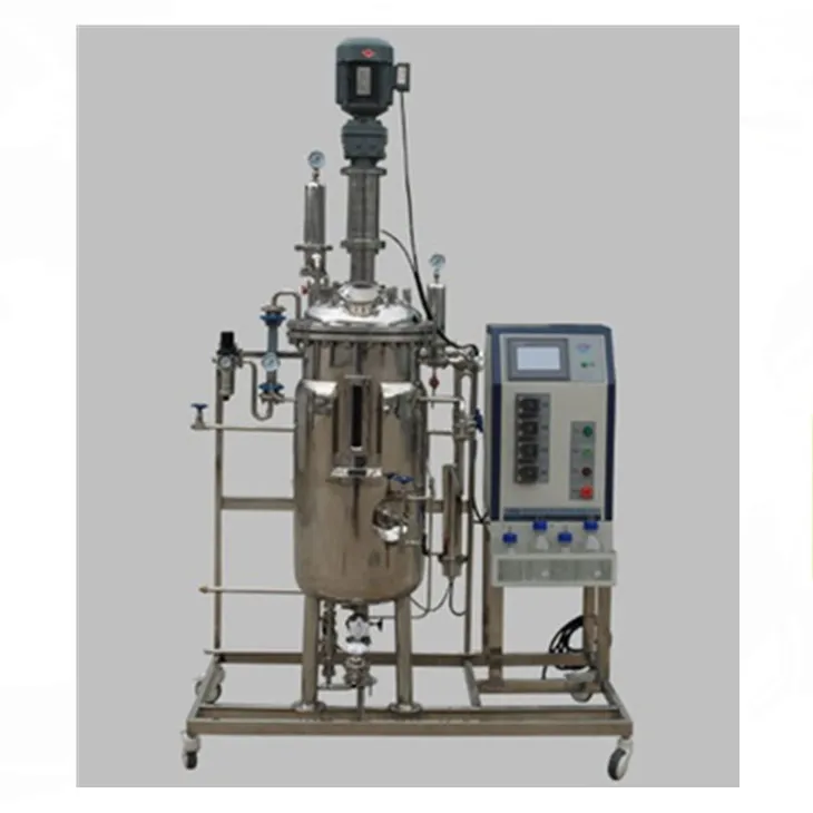 Fermentor Bioreactor With 50 Liter Volume and Boro Glass