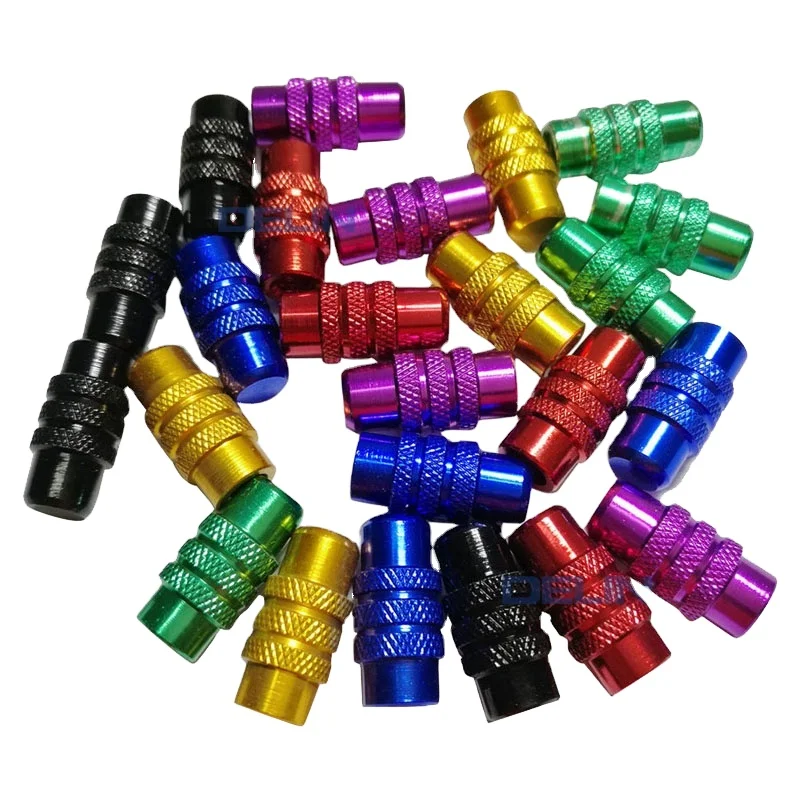 Accessoire Vélo Aluminium Bouchons Valve Vélo Colorés - Alliage Aluminium Style Français Accessoire Déco Protection Valve Style Français