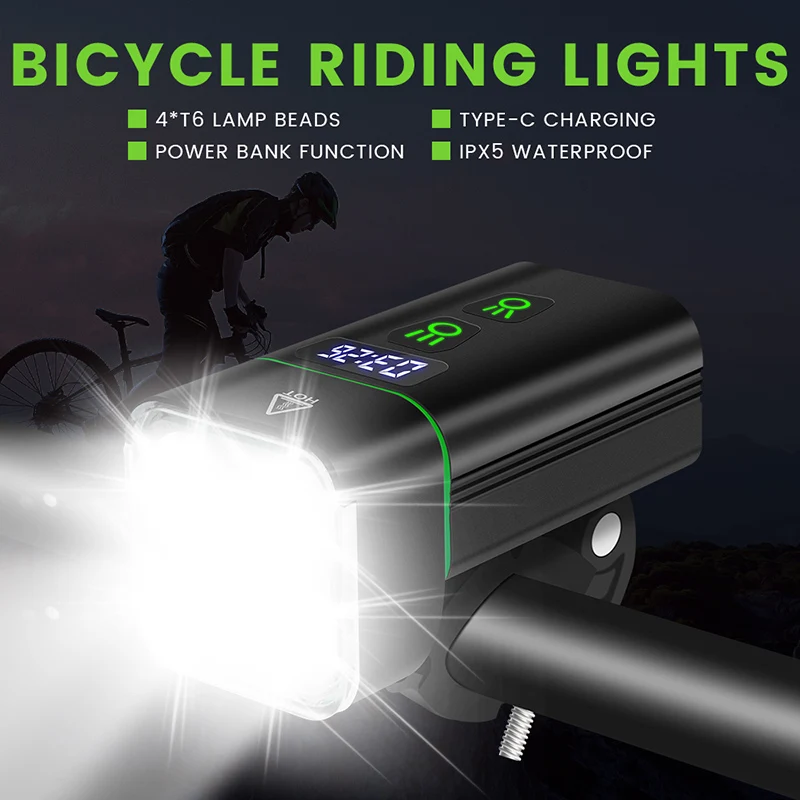 Boruit High Power Bicycle LED Light 4000 Lumens IPX5