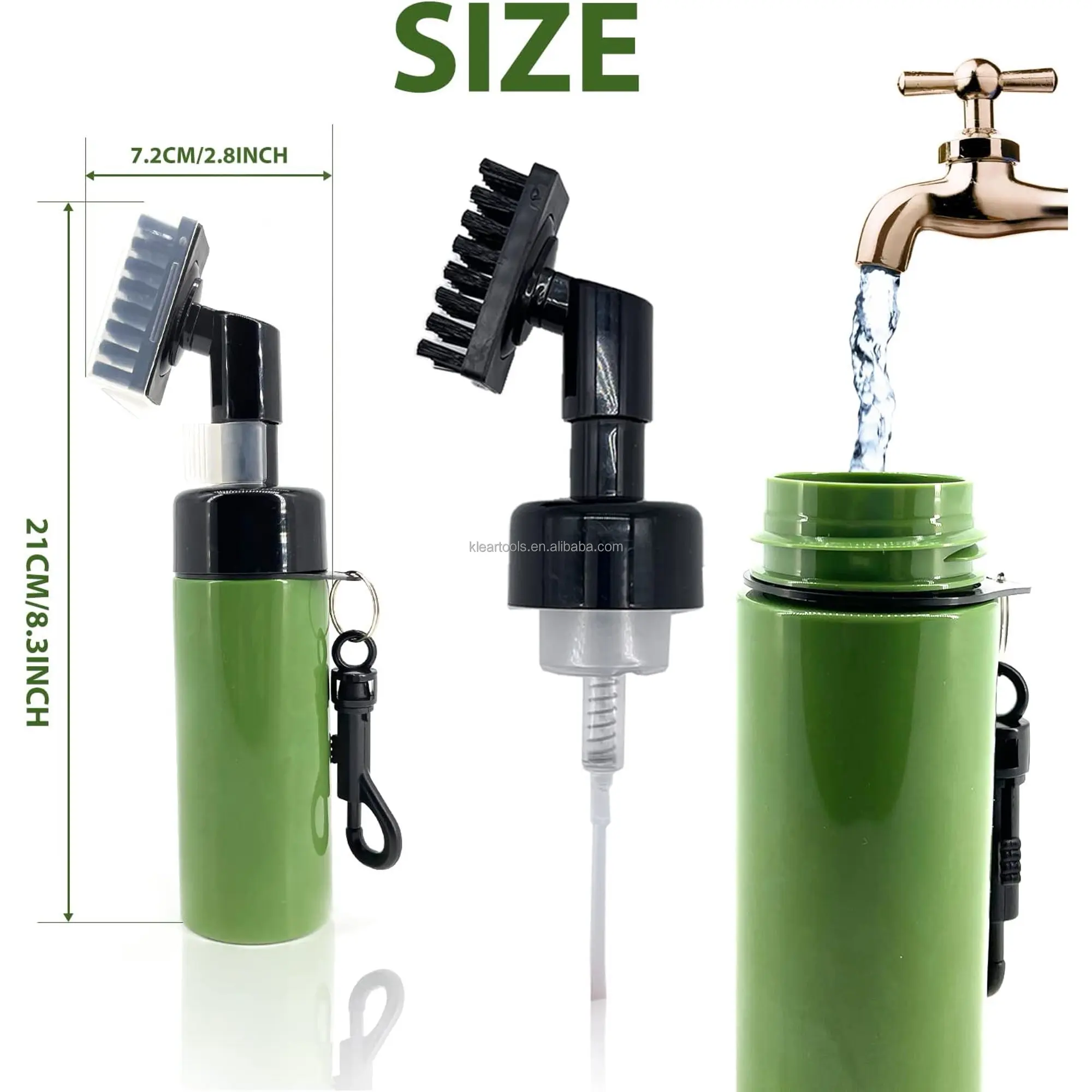 Professional Golf Ball Cleaner With Built In Water Spray Golf Club