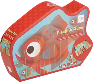 Manufacturer's Personalized Customization Piranha Race Junior Backgammon Game Board Game for Adults and Kids