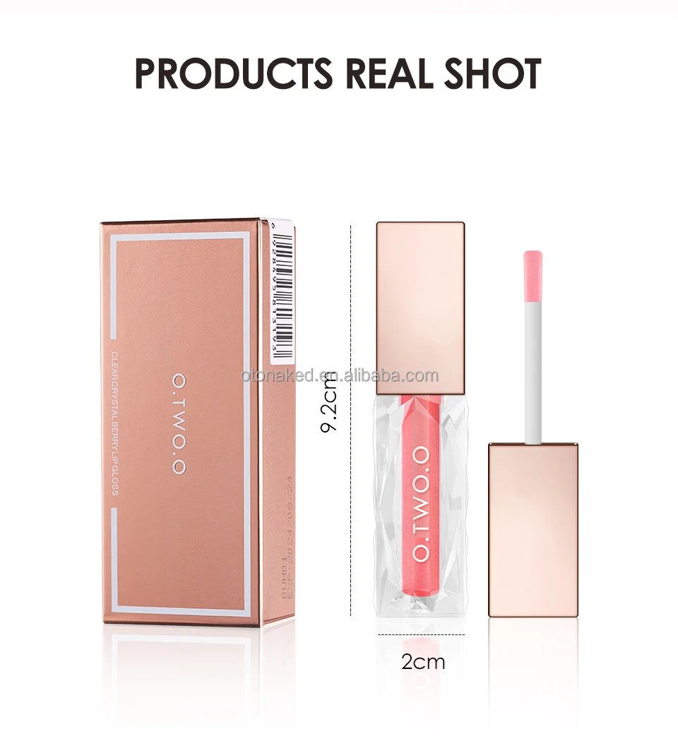 O.TWO.O New Launch Long Lasting Moisturizing Brighten Lip Oil Smooth Glitter Texture cruelty free 100% vegan Lip gloss