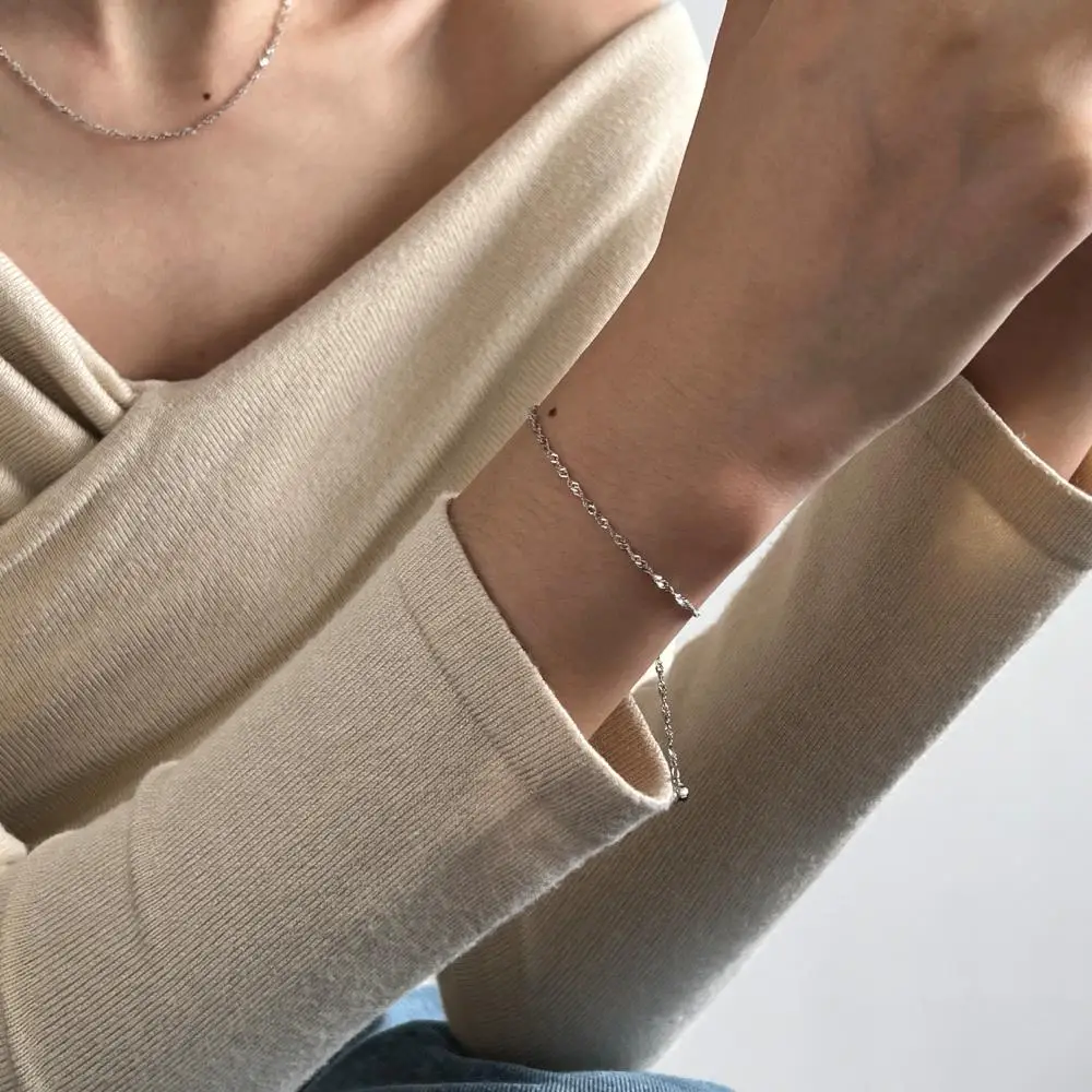 KAKODIY Luxury Boutique Jewelry Water Wave Bracelet Accessories Women's 925 Sterling Silver Jewelry Bracelet detail 4