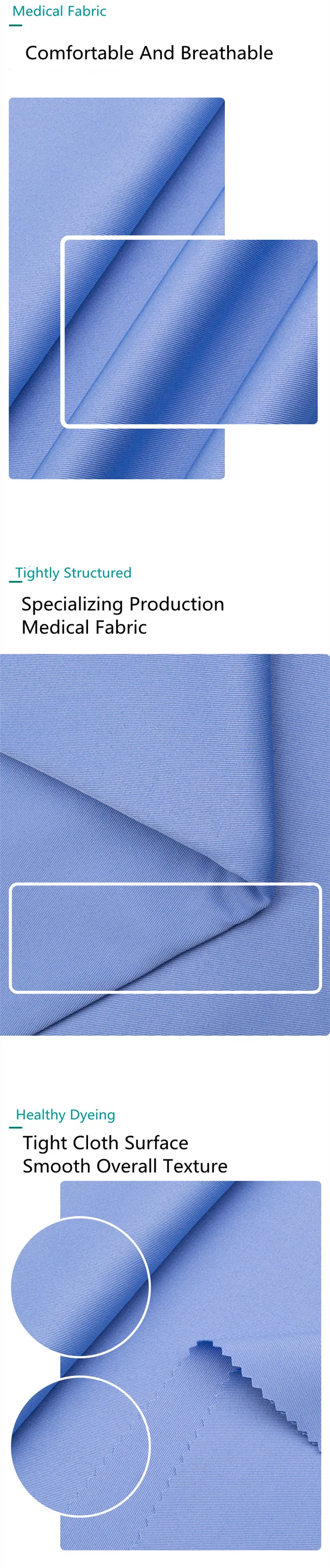 Hospital Fabric Hospital Bed Sheet Fabric Nurse Uniform Fabric 65