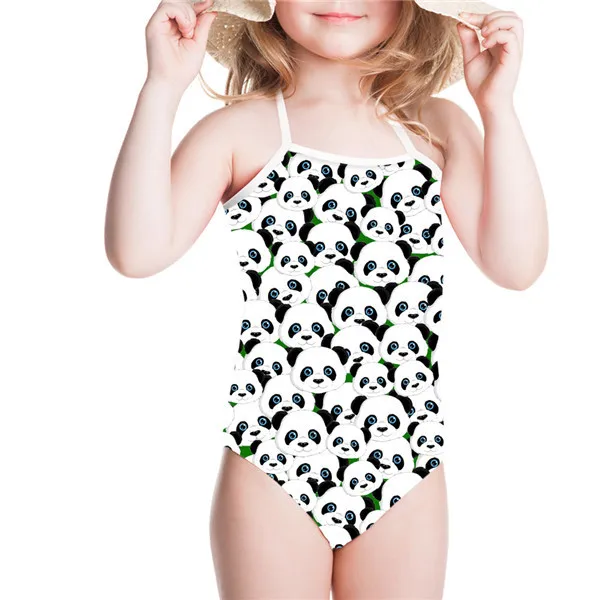 Wholesale Custom Cute Panda Printing One Pieces Halterneck Bikini Bathing Suit Swimwear Girls Children Swimsuit Buy Girls Swimsuits Children Children Bathing Swimsuit Child Swimsuit Product On Alibaba Com