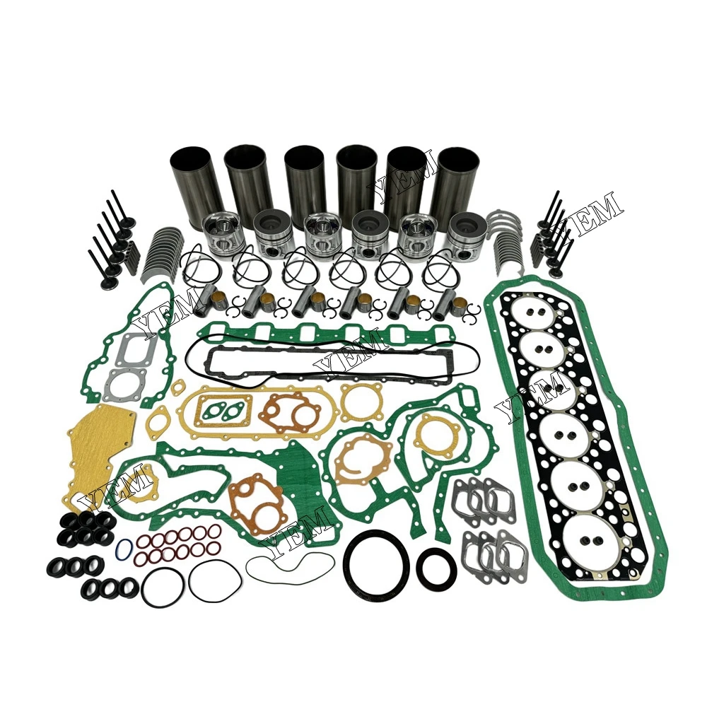 FE6 Cylinder Liner and Gasket Kit With Bearing Valve Guide for Nissan Repair Kit Diesel Engine Parts