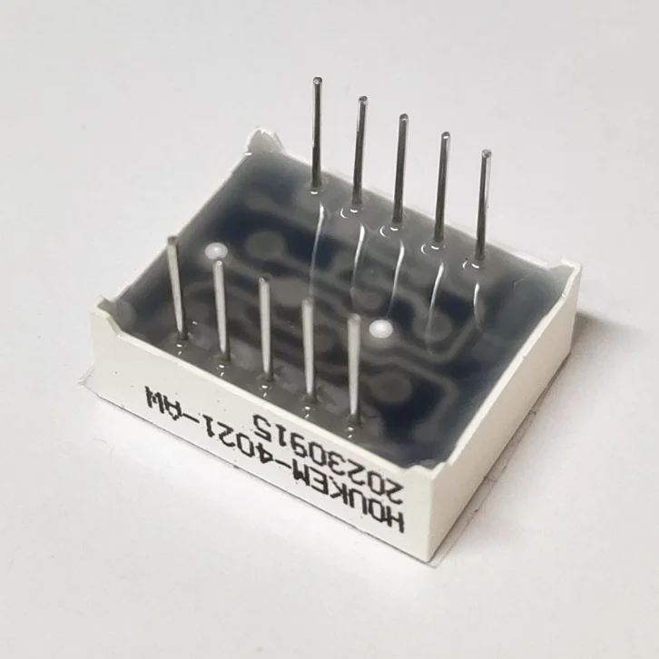 Uxcell Common Cathode 10 Pin 2 Bit 7 Segment 1.41 X 1.02 X 0.39 Inch 0 - View #7