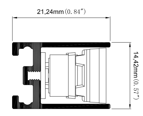 New Hot Sale Black Aluminum Anodized Profile Led Linear Light With Optic Lens for