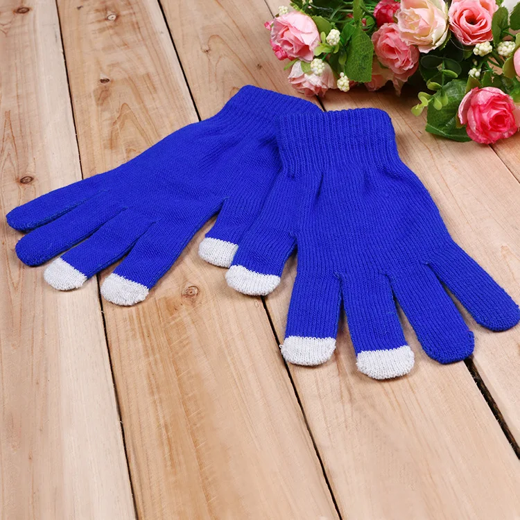 Solid Magic Gloves Capacitive Mobile Phone Smartphone Texting Touchscreen Gloves Knit Hot Winter Warm Mittens
