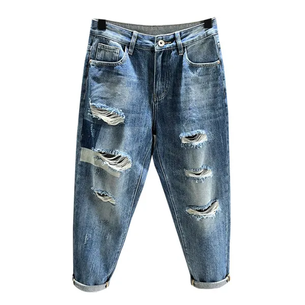 Ripped Jeans Men Denim Pants Tapered Custom Jeans for Men Hot Sale