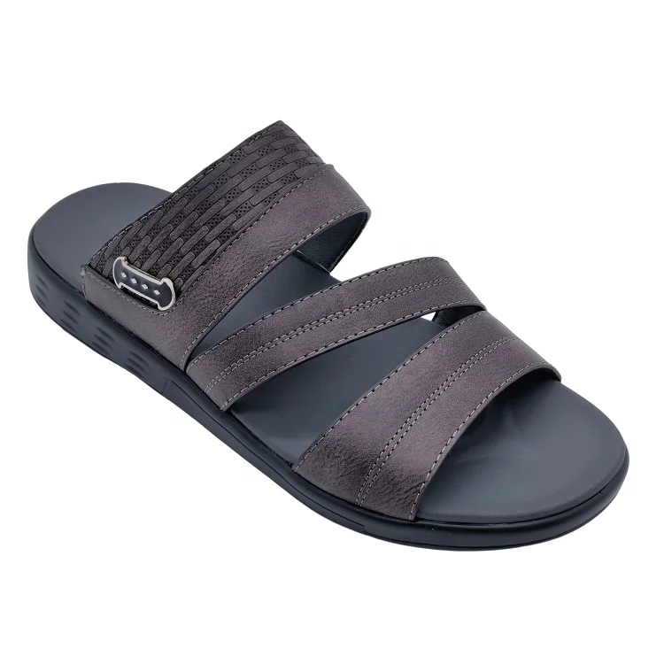 Arabic Style Men Breathable Beach Shoes Cool Slippers Leather Sandals ...
