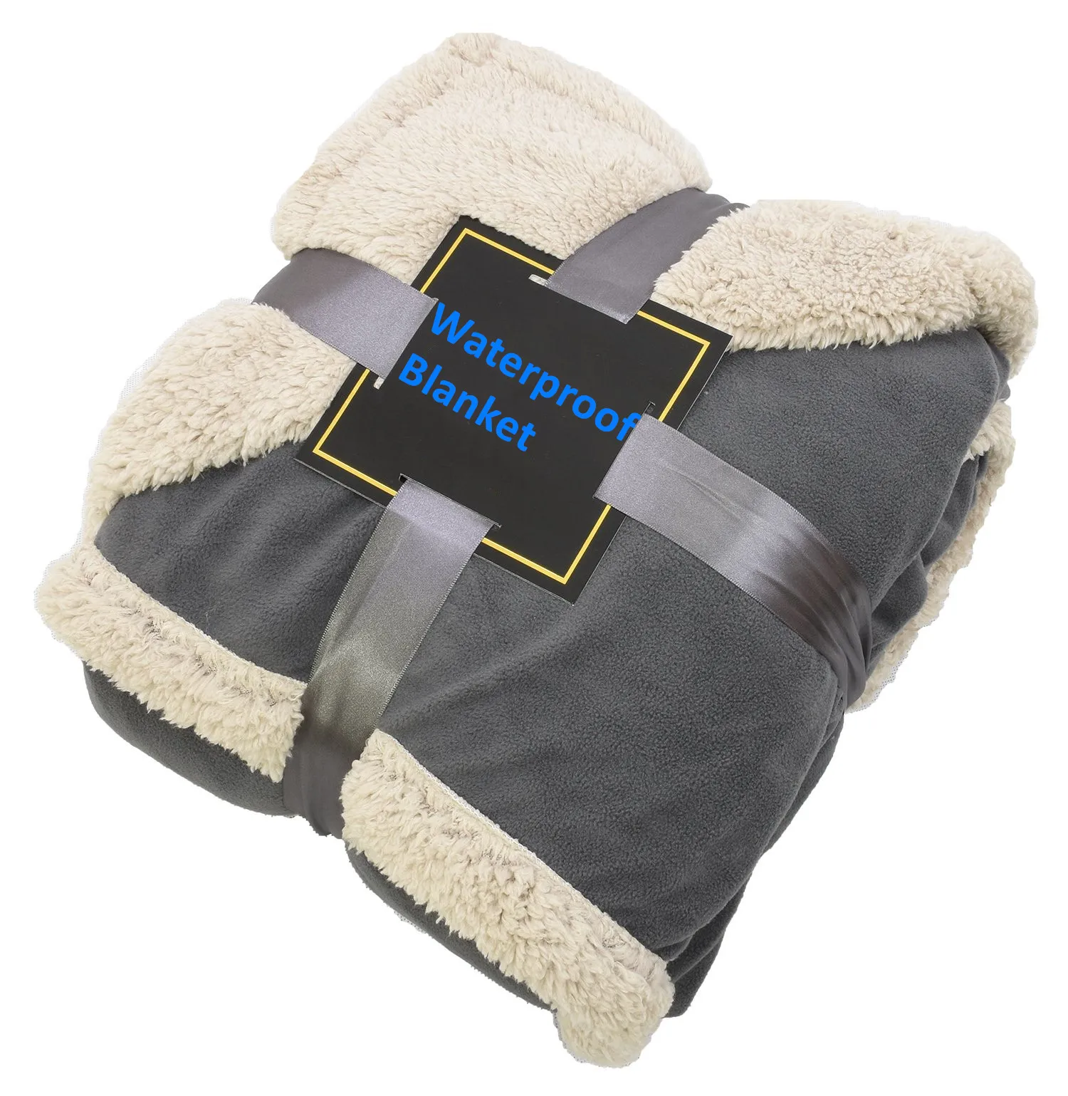 High Quality Fleece Waterproof Blanket Protector with Sherpa Lining for Dog and Sofa