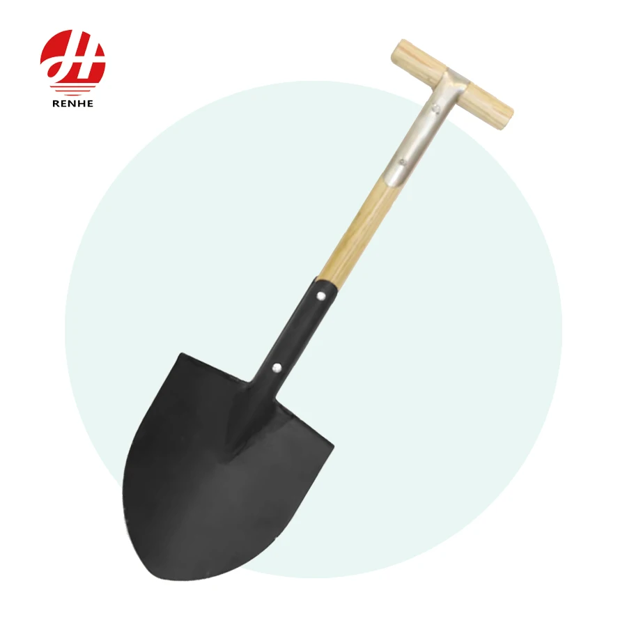 Kokë lopate prej çeliku 50Mn me cilësi të lartë Mini lopatë me dërz druri për kopsht