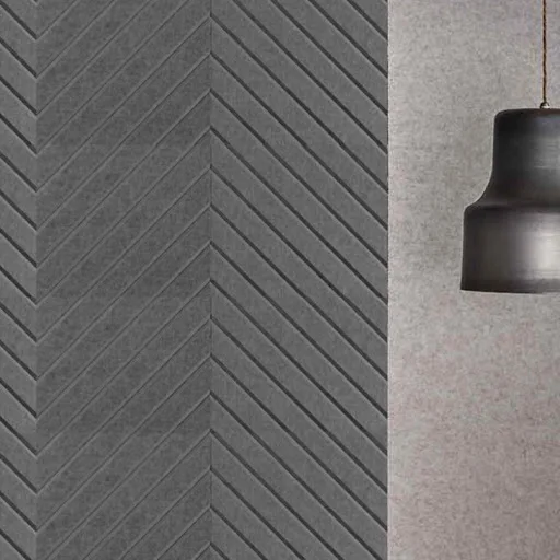 Polyester Fiber Sound Absorption Carved Grooved Acoustic Wall Panel for Cinema
