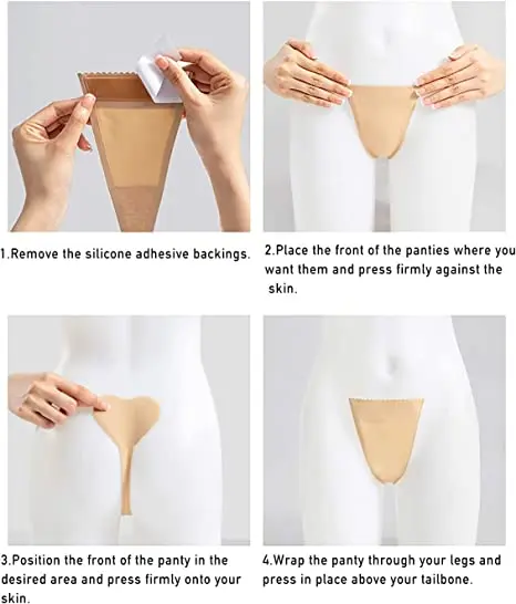 Women Reusable Adhesive Thong C String