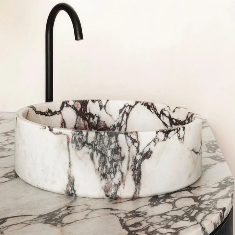 Modern Purple Marble Bathroom Vanity Wash Basin YDSTONE