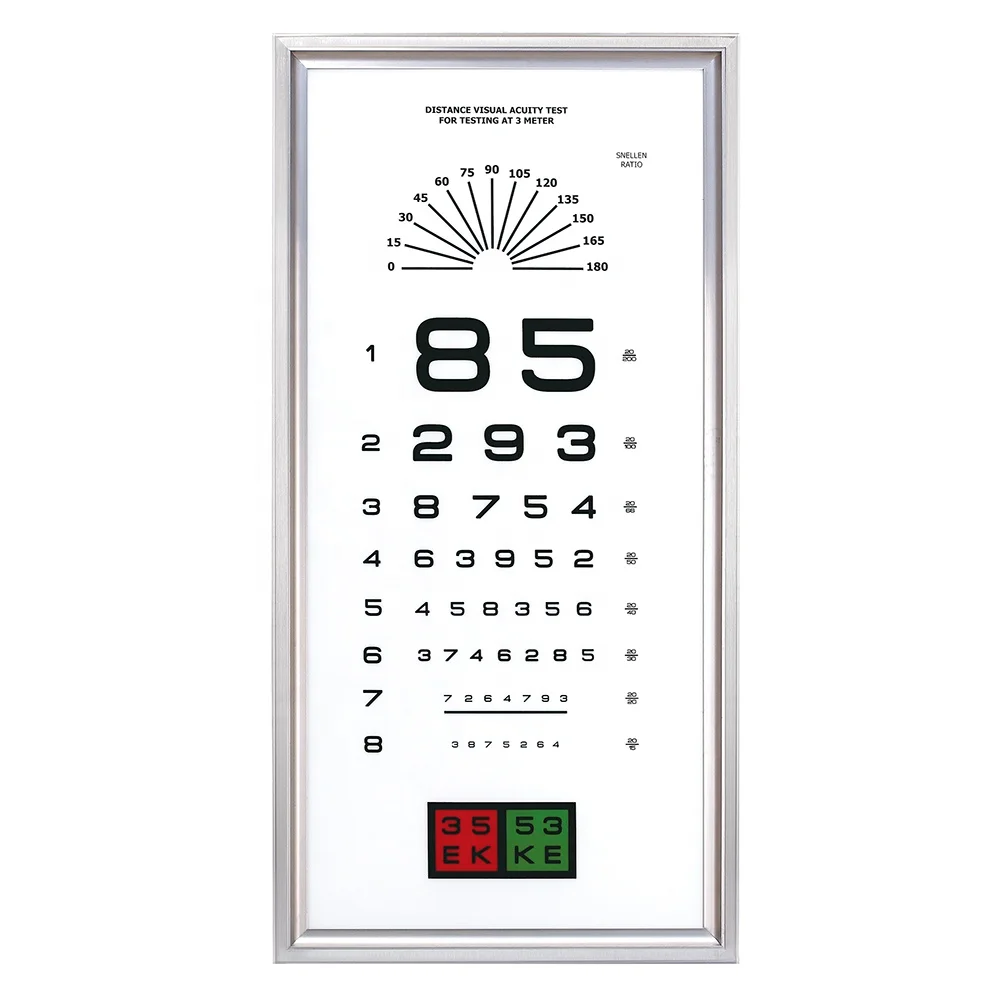 Rightway Brand LY-23C Visual Acuity Led Vision Testing Chart with 2.5m Eye Test Distance