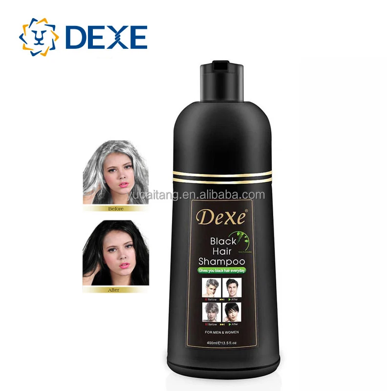 DEXE Fast Permanent Brown Natural Black Hair Color Dye Shampoo Original China Price Factory Private Label OEM  Customize Logo