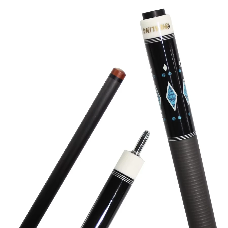 OK HEALING Pool Cue - Carbon Fiber 12.4mm Shaft & Tech Wood Butt