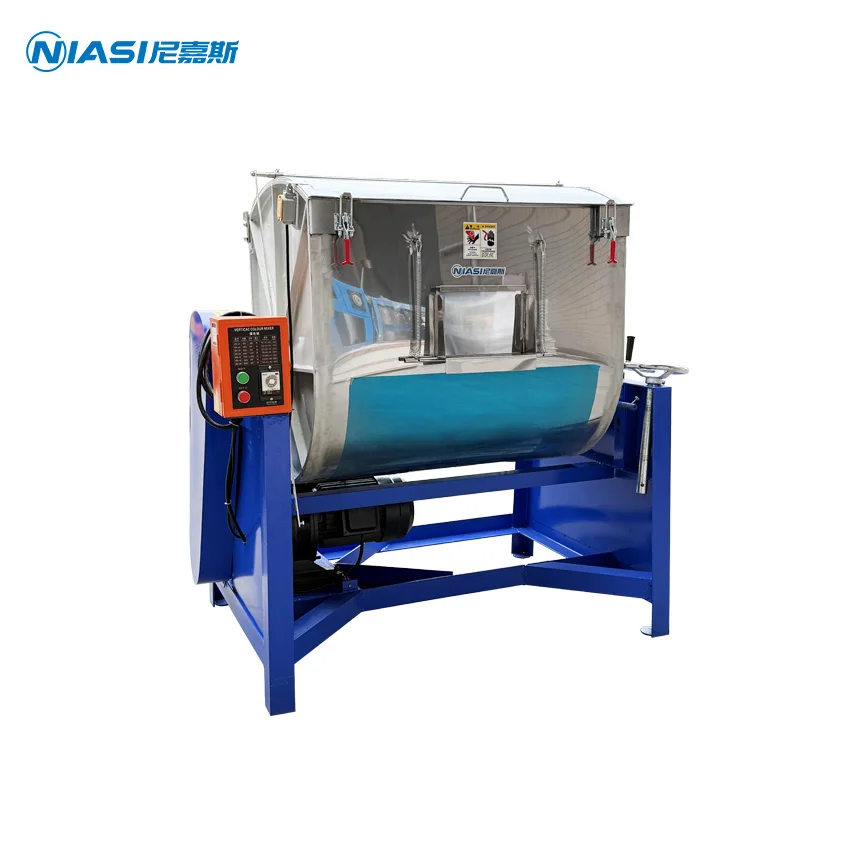 High Mixing Capacity Stainless Steel Horizontal Paddle Mixer Blender Machine Plastic Material Color Mixer
