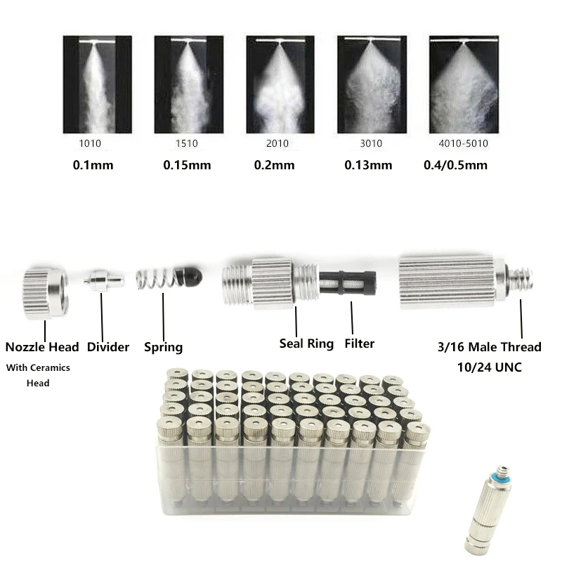 Brass High Pressure Misting Nozzle for Fog Machine System
